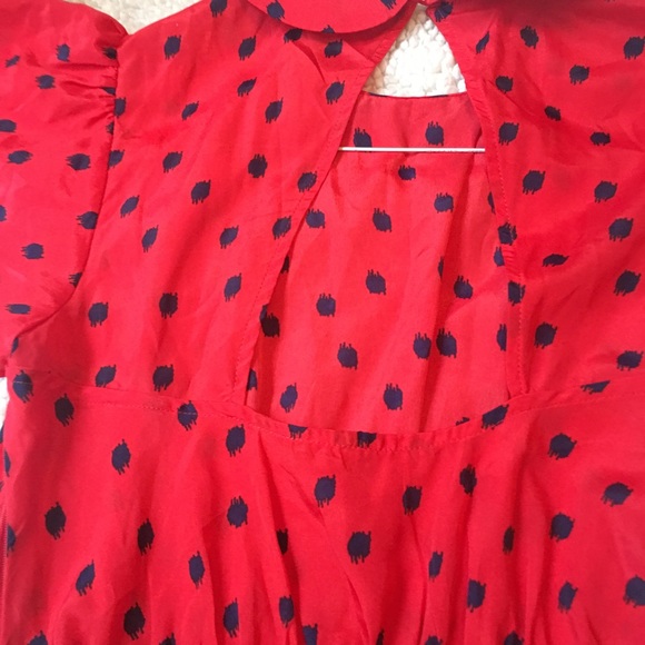 Red and blue dress - Picture 3 of 4